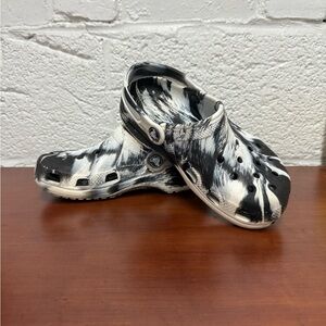 CROCS Kids Black and White Sandals